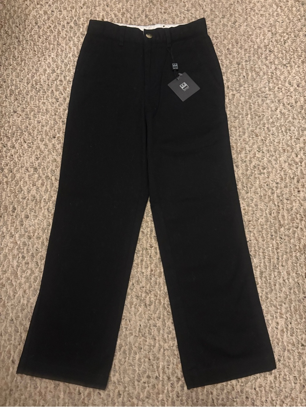 Kids Ike Behar Black Pant, Size 8S